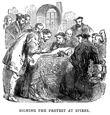 Signing the Protest at the Diet of Spires