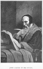 John Calvin in His Study